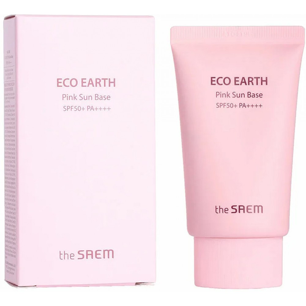 Солнцезащитный крем THE SAEM Eco Earth Pink Sun Cream SPF50+ PA++++ - 50 гр