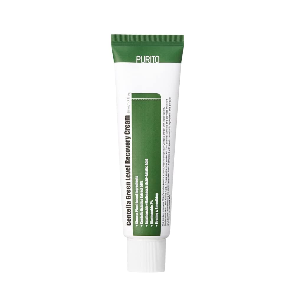Крем для лица успокаивающий с  центеллой Purito Centella Green Level Recovery Cream, 50мл