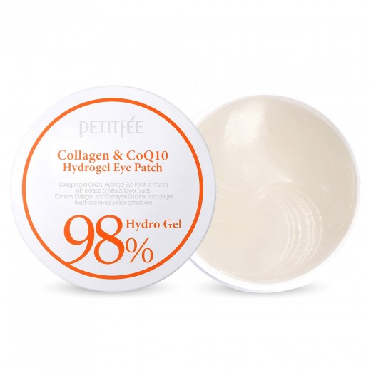 Патчи для глаз Petitfee Collagen & Q10 Hydrogel Eye Patch, 60 шт.
