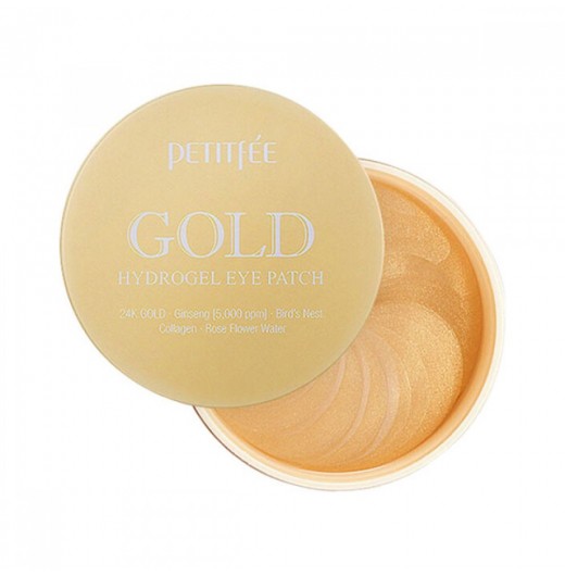 Гидрогелевые патчи +5 золотой комплекс Petitfee Gold hydrogel eye patch +5 golden complex, 60 шт.