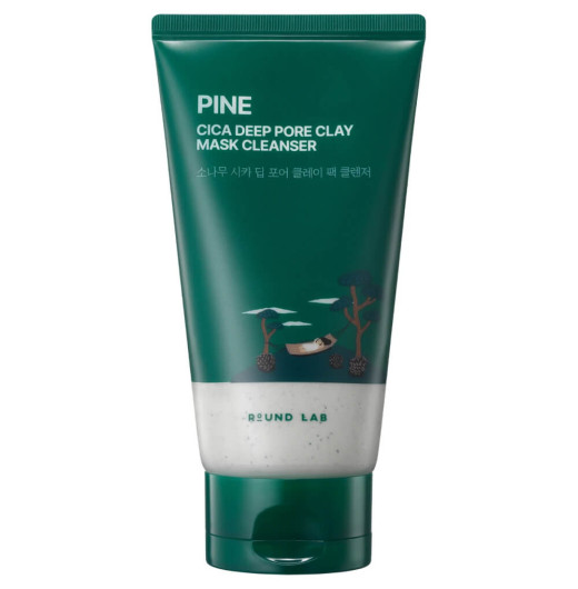 Глубоко очищающее средство с глиной Round Lab Cica Deep Pore Clay Mask Cleanser