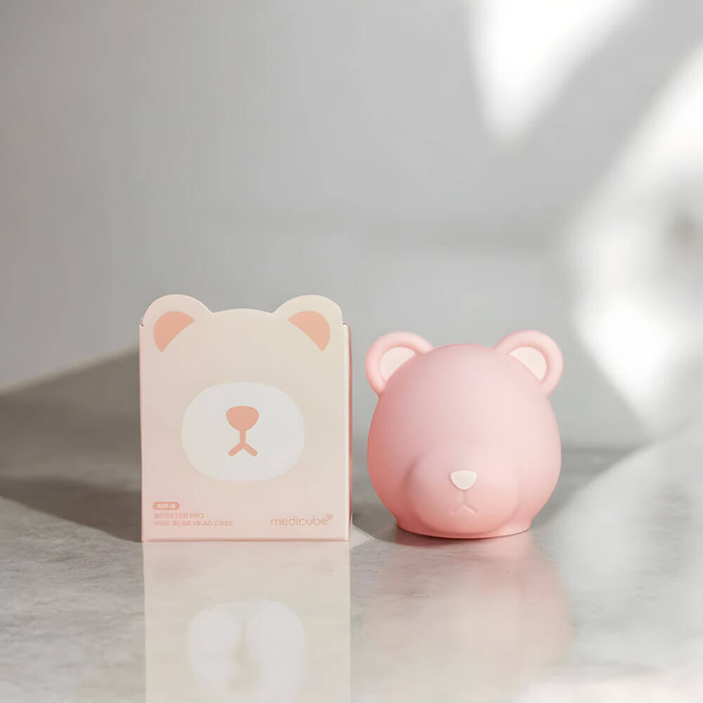 Защитный колпачок на микротоковый аппарат medicube AGE-R Booster Pro Bear Head Case Pink