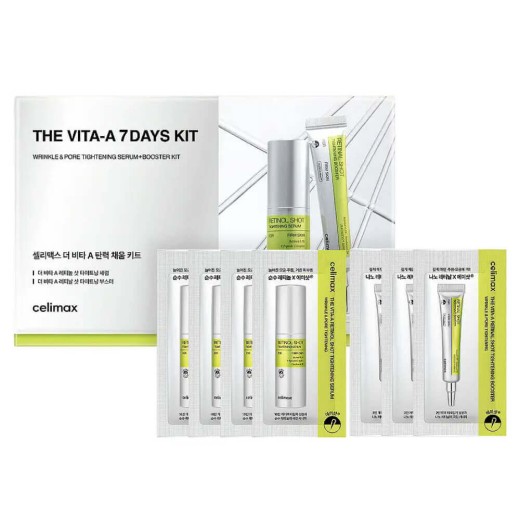 Набор саше с ретинолом и микроиглами для обновления кожи Celimax The Vita-A 7 Days Kit