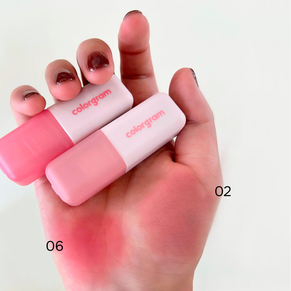 Вельветовый тинт-мусс для губ и щёк colorgram Nude Blur Tint 02 Charming Pink