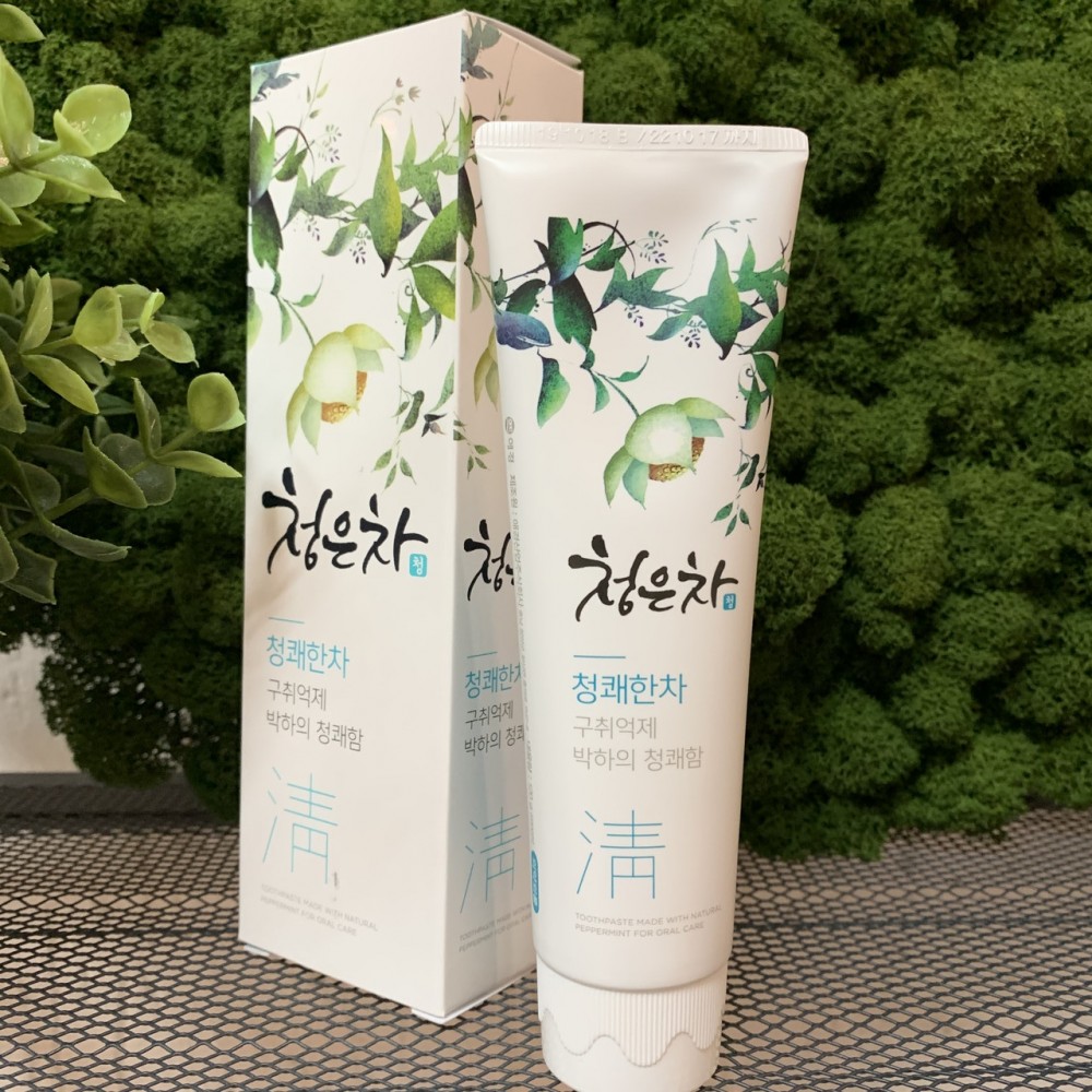 Зубная паста с восточным чаем и перечной мятой Dental Clinic 2080 Cheongeuncha Peppermint, 120 гр