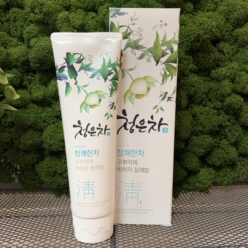 Зубная паста с восточным чаем и перечной мятой Dental Clinic 2080 Cheongeuncha Peppermint, 120 гр