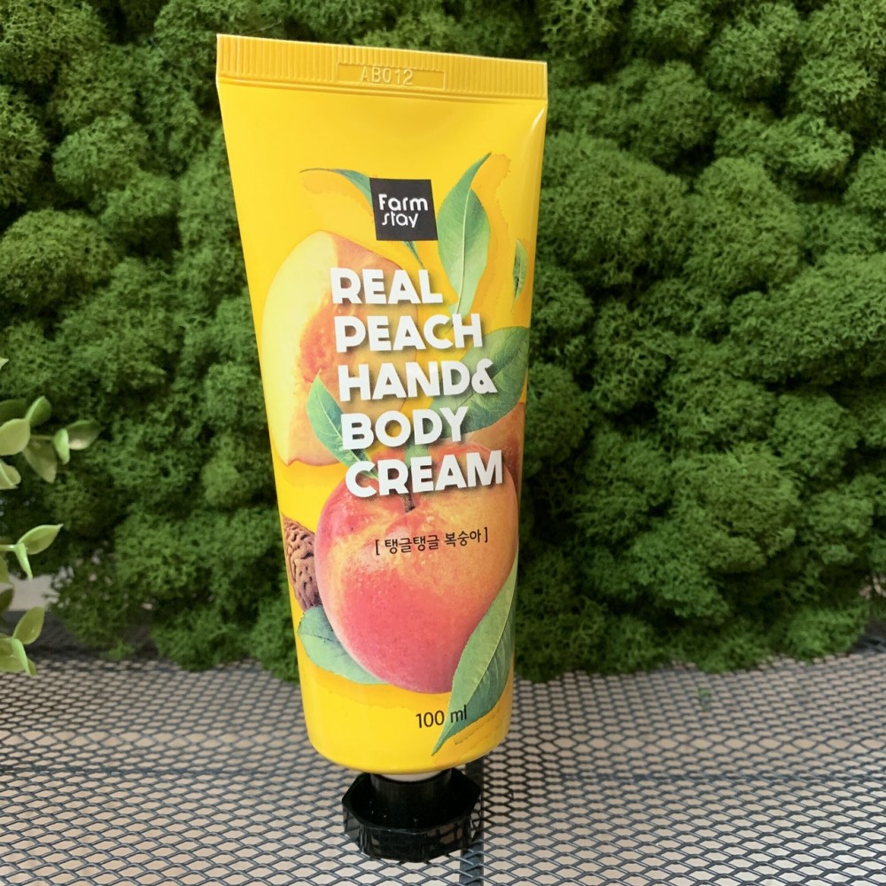 Крем для рук и тела с экстрактом персика FarmStay Real Peach Hand & Body Cream, 100 мл