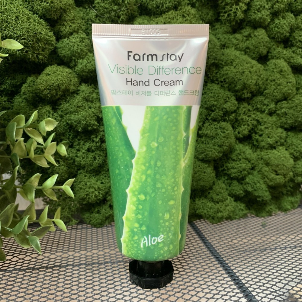 Крем для рук с алоэ FarmStay Visible Difference Hand Cream Aloe Vera, 100 мл