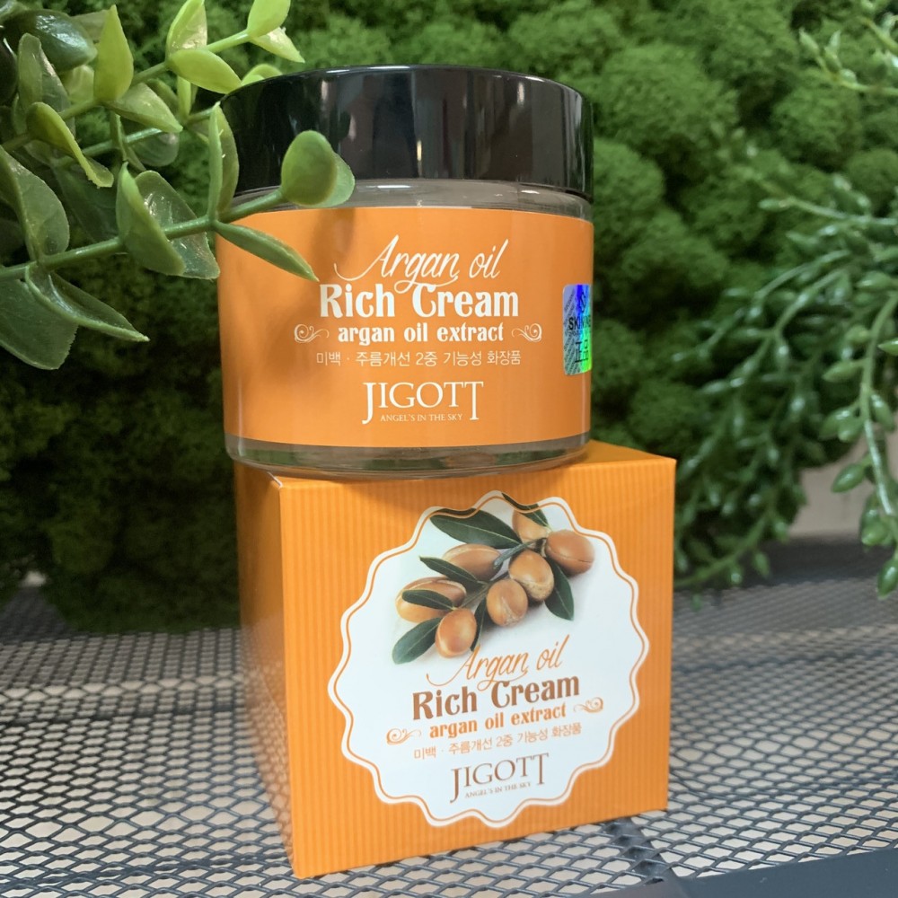 Крем для лица с аргановым маслом Jigott Argan Oil Rich Cream, 70 мл