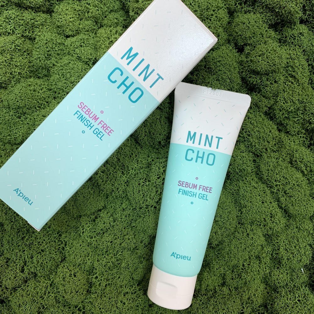 Матирующий финиш-гель для жирной кожи A'PIEU Mintcho Sebum Free Finish Gel, 50 мл Матирующий финиш-гель для жирной кожи A'PIEU Mintcho Sebum Free Finish Gel, 50 мл