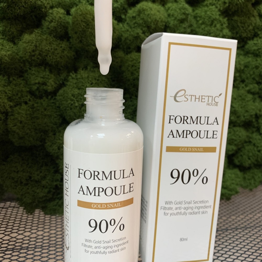 Сыворотка для лица с экстрактом слизи улитки Esthetic House Formula Ampoule Gold Snail, 80 мл