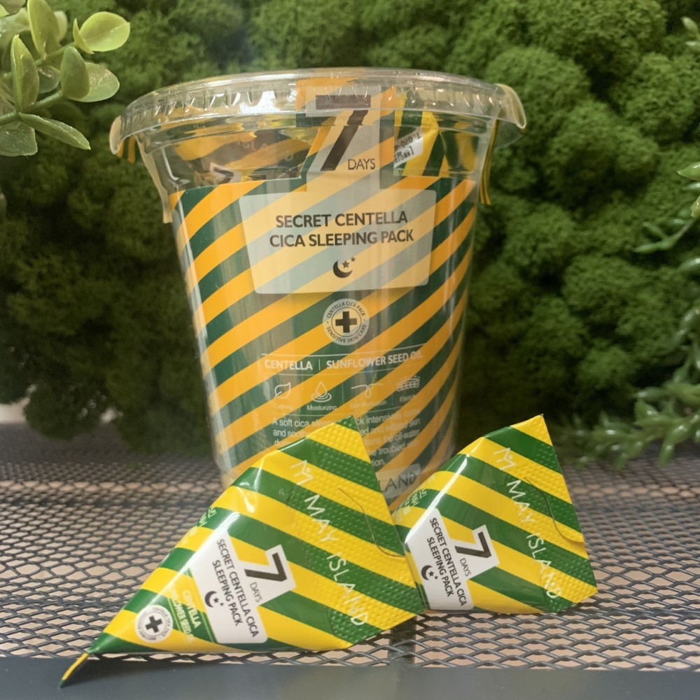 Ночная маска с центеллой и маслом подсолнуха May Island 7 Days Secret Centella Cica Sleeping Pack