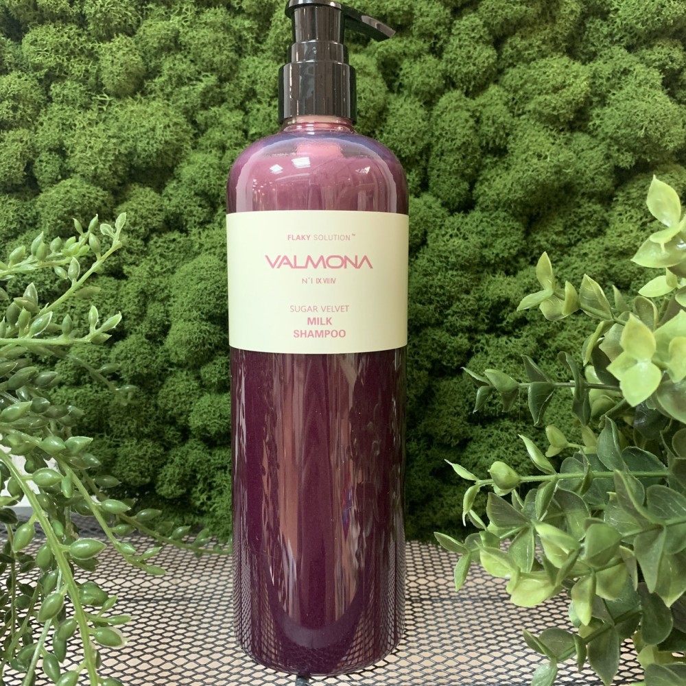 Шампунь для увлажнения и оздоровления волос Evas Valmona Sugar Velvet Milk Shampoo, 480 мл.