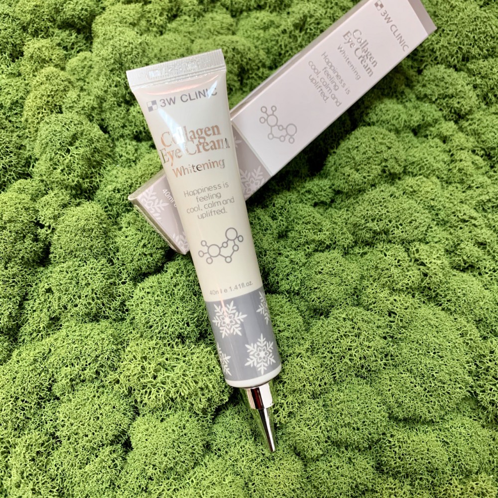 Крем для век осветляющий с коллагеном 3W Clinic Collagen Eye Cream, 40 мл Крем для век осветляющий с коллагеном 3W Clinic Collagen Eye Cream, 40 мл