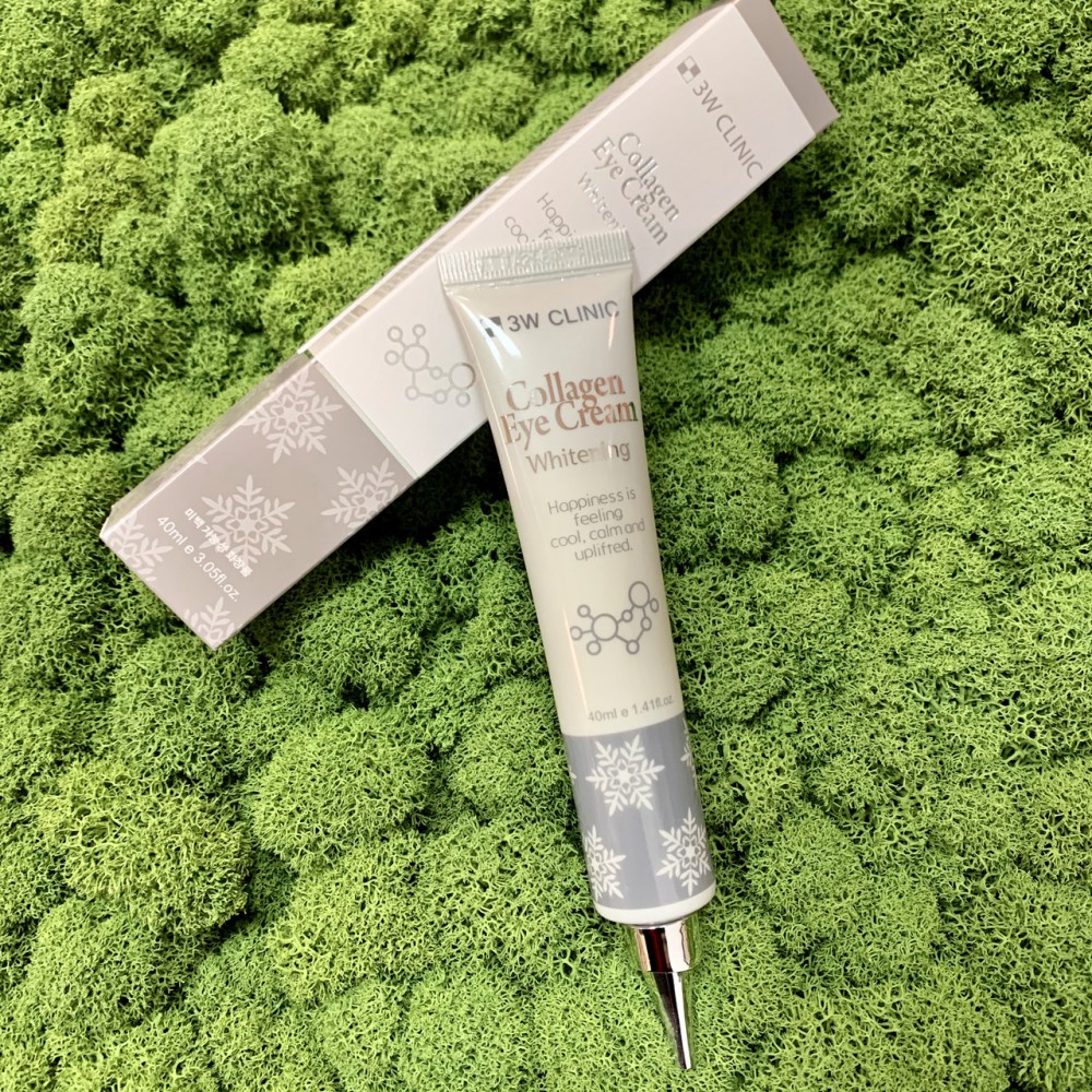 Крем для век осветляющий с коллагеном 3W Clinic Collagen Eye Cream, 40 мл Крем для век осветляющий с коллагеном 3W Clinic Collagen Eye Cream, 40 мл