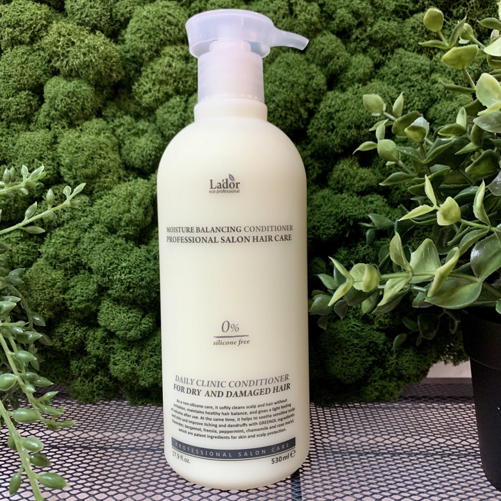 Кондиционер для волос бессиликоновый Lador Moisture Balancing Conditioner Professional Salon Hair Care, 530 мл Кондиционер для волос бессиликоновый Lador Moisture Balancing Conditioner Professional Salon Hair Care, 530 мл