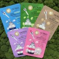 Тканевая маска для лица с улиточным муцином Jigott Doris Snail Real Essence
