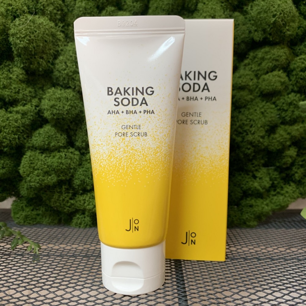 Скраб для лица содовый и 3 типами кислот J:ON Baking Soda Gentle Pore Scrub, 50 мл