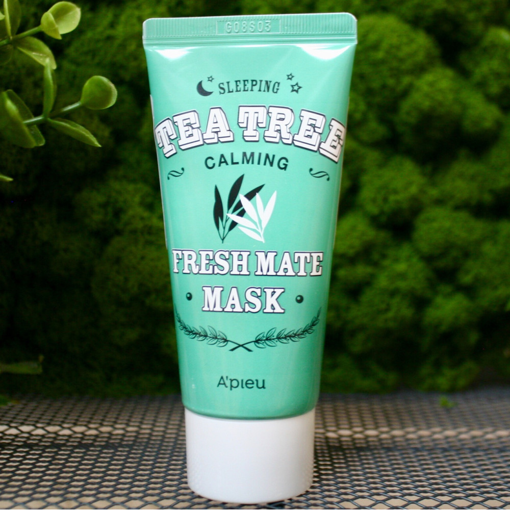 Ночная маска для лица с экстрактом чайного дерева A'Pieu Fresh Mate Tea Tree Calming Mask, 50 мл Ночная маска для лица с экстрактом чайного дерева A'Pieu Fresh Mate Tea Tree Calming Mask, 50 мл