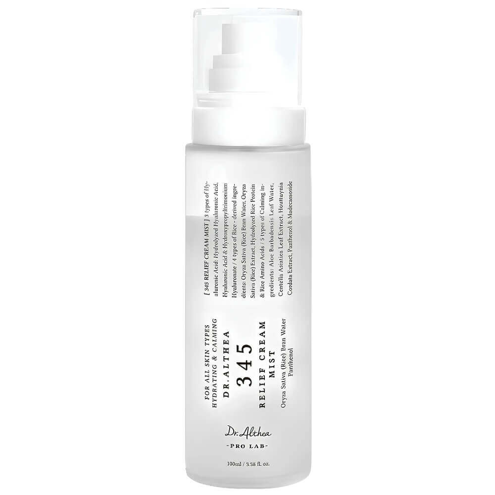 Успокаивающий мист с гидролатом риса и пантенолом Dr. Althea 345 Relief Cream Mist 100 мл