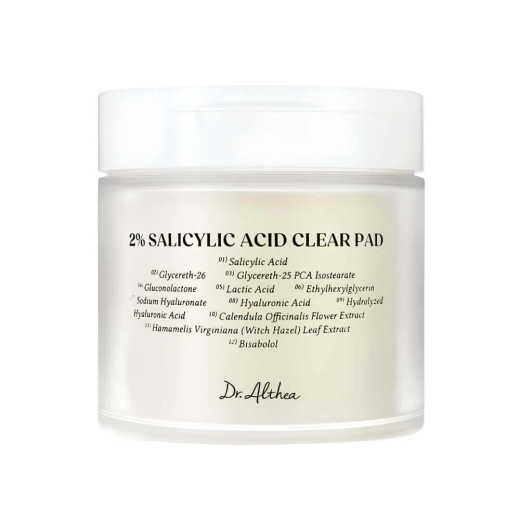 Пэды для проблемной кожи с 2% BHA Dr. Althea 2% Salicylic Acid Clear Pad