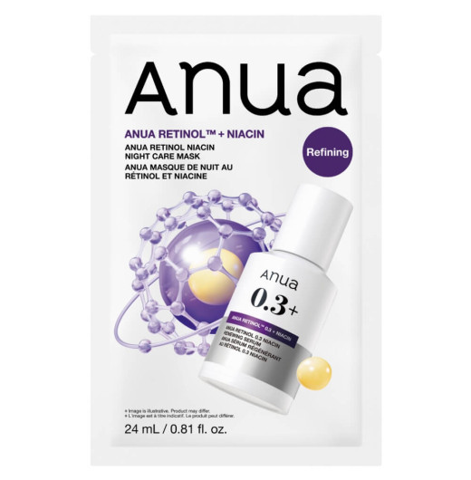 Тонизирующая тканевая маска с ретинолом и 5% ниацинамида Anua Retinol Niacin Night Care Mask