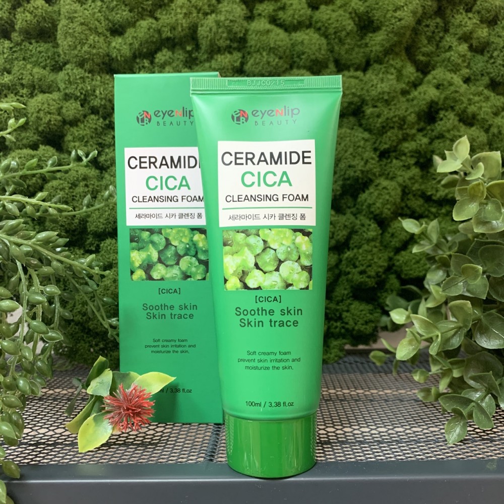 Пенка для умывания с центеллой EYENLIP Ceramide CICA Cleansing Foam, 100 мл