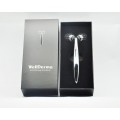 Роликовый массажёр для лица WellDerma Face Lifting Dark Silver Roller