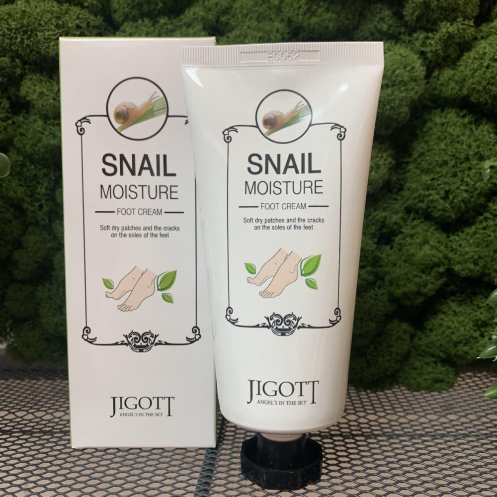 Увлажняющий крем для ног с экстрактом слизи улитки Jigott Snail Moisture Foot Cream Увлажняющий крем для ног с экстрактом слизи улитки Jigott Snail Moisture Foot Cream