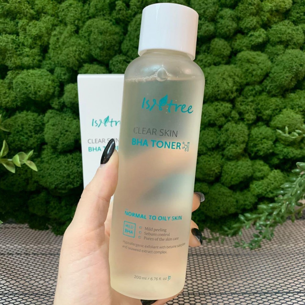 Отшелушивающий тонер IsNtree с BHA-кислотами CLEAR SKIN BHA TONER 200 мл