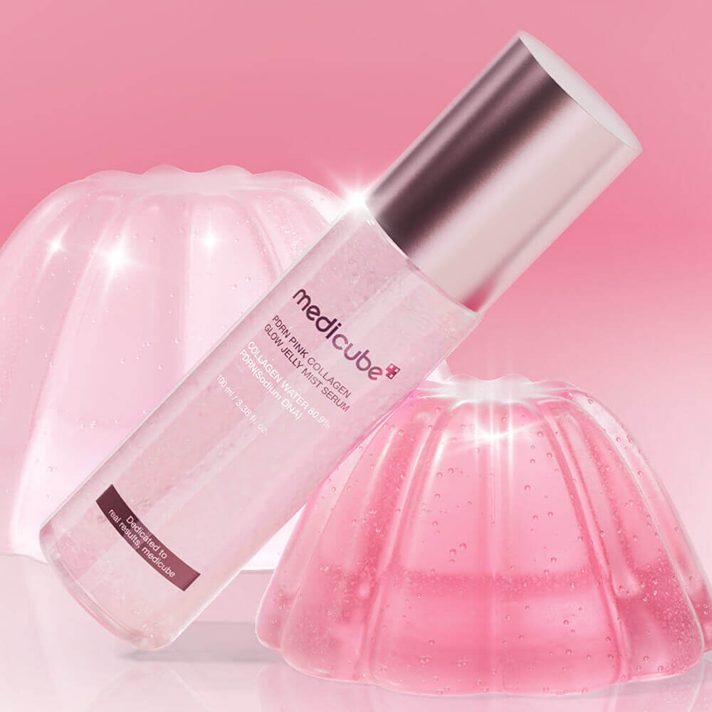Мист с ПДРН и коллагеном для сияния кожи medicube PDRN Pink Collagen Glow Jelly Mist Serum
