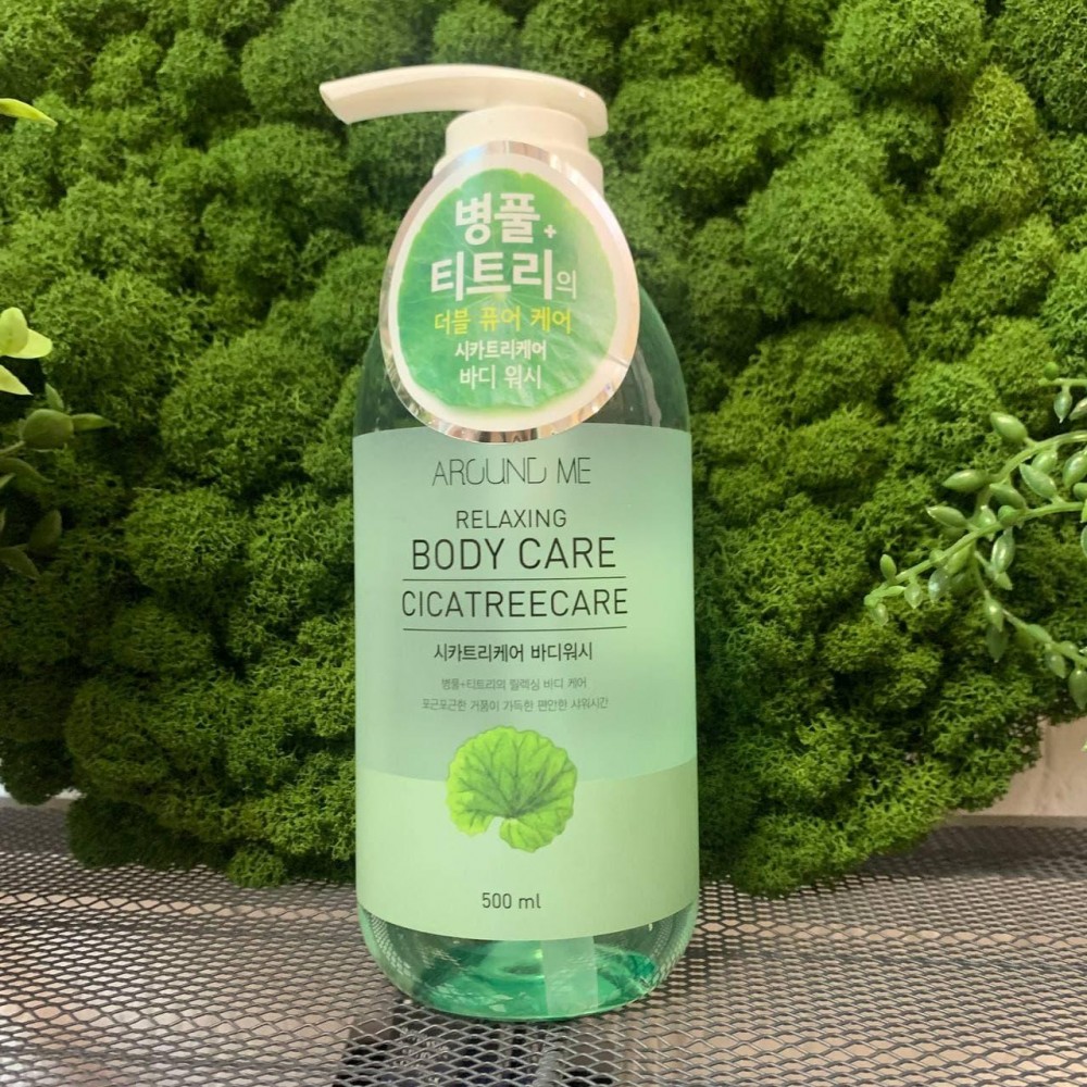Гель для душа с центеллой и чайным деревом Welcos Around Me Cicatree Care Body Wash (500мл)