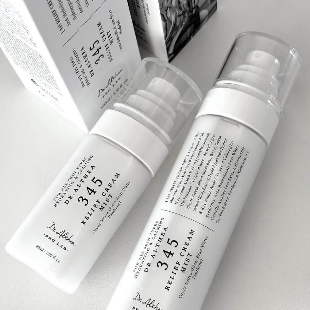 Успокаивающий мист с гидролатом риса и пантенолом Dr. Althea 345 Relief Cream Mist 60 мл