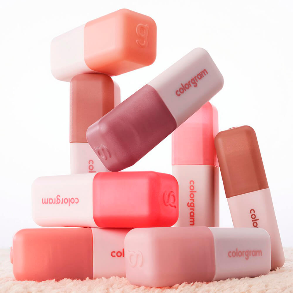 Вельветовый тинт-мусс для губ и щёк colorgram Nude Blur Tint 02 Charming Pink