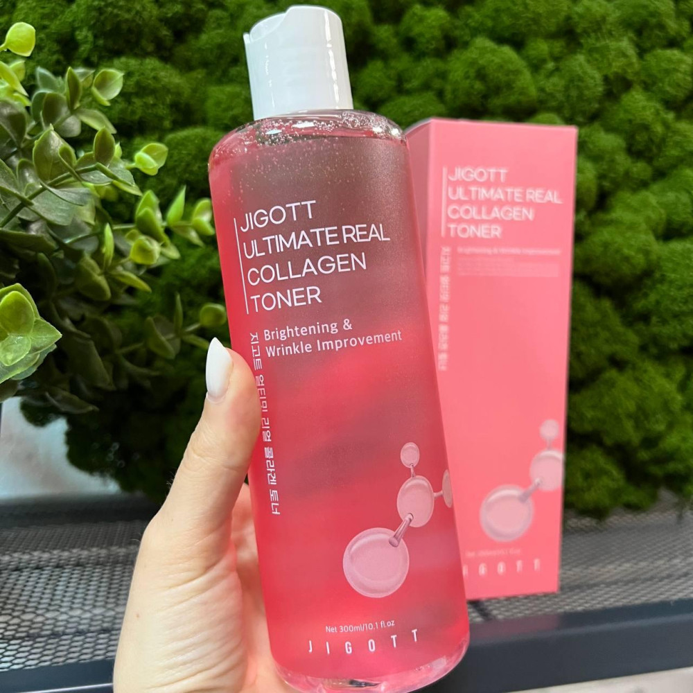Тонер антивозрастной с коллагеном Jigott Ultimate Real Collagen Toner, 300мл