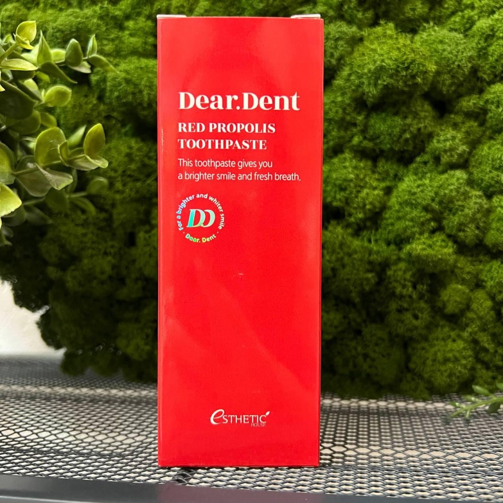 Esthetic House Паста зубная с добавлением прополиса - Dear.dent red propolis toothpaste, 80г