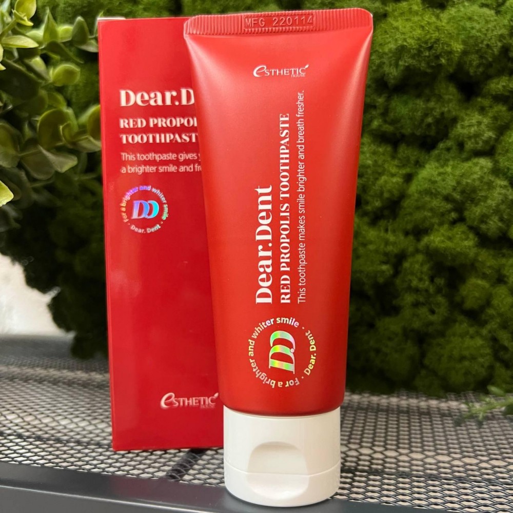 Esthetic House Паста зубная с добавлением прополиса - Dear.dent red propolis toothpaste, 80г