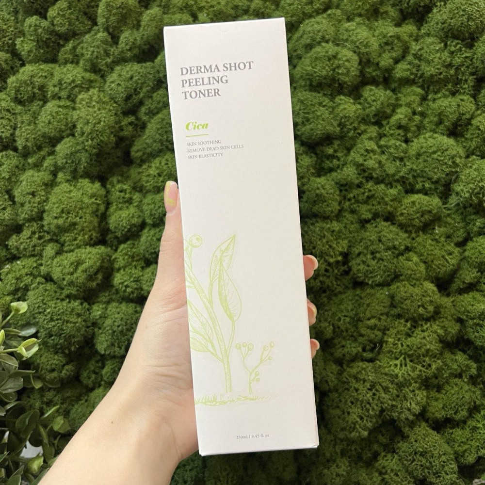 Пилинг тонер с экстрактом центеллы Med B Cosmetic Derma Shot Peeling Toner Cica, 250мл Пилинг тонер с экстрактом центеллы Med B Cosmetic Derma Shot Peeling Toner Cica, 250мл