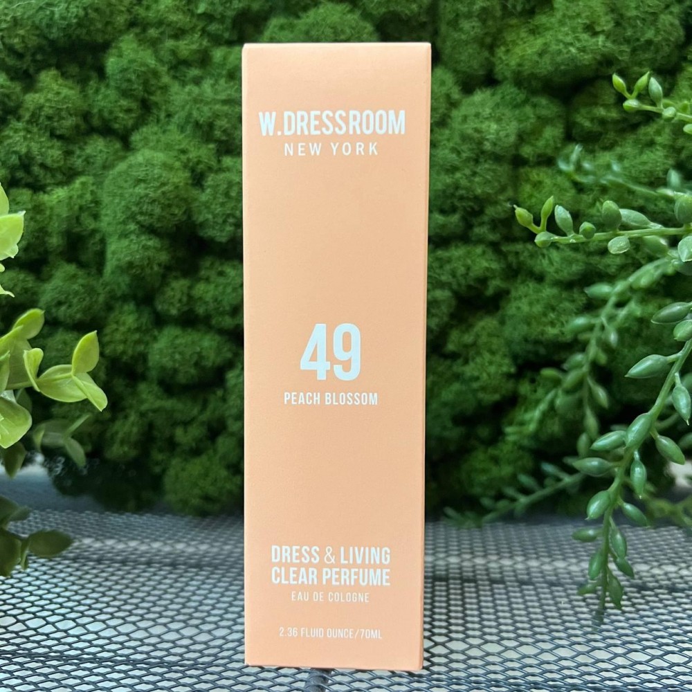 Спрей парфюмированный W.Dressroom Dress & Living Clear Perfume № 49 Peach Blossom, 70мл Спрей парфюмированный W.Dressroom Dress & Living Clear Perfume № 49 Peach Blossom, 70мл
