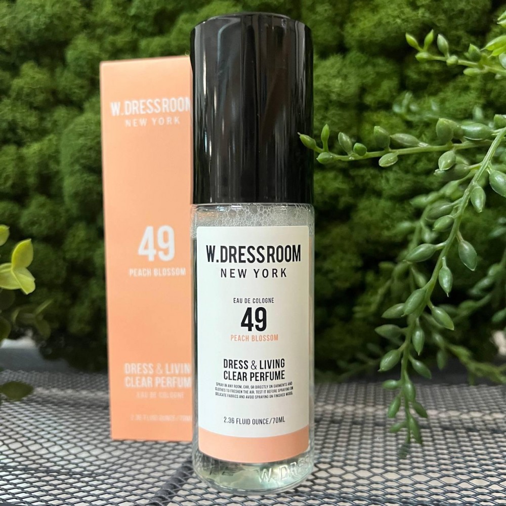 Спрей парфюмированный W.Dressroom Dress & Living Clear Perfume № 49 Peach Blossom, 70мл Спрей парфюмированный W.Dressroom Dress & Living Clear Perfume № 49 Peach Blossom, 70мл