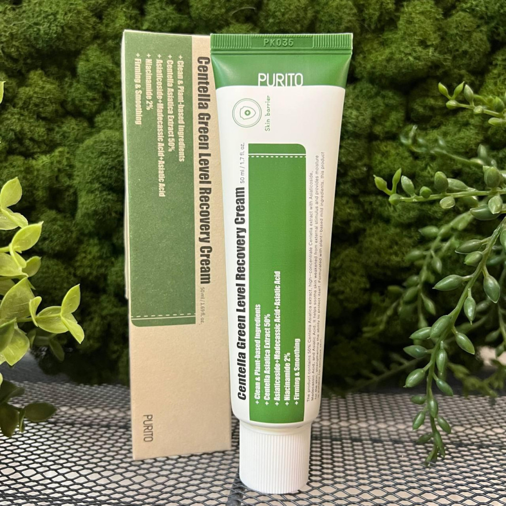 Крем для лица успокаивающий с  центеллой Purito Centella Green Level Recovery Cream, 50мл