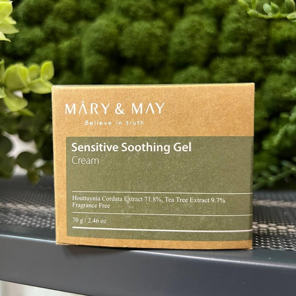 Гель-крем успокаивающий Mary&May Sensitive Soothing Gel  Blemish Cream, 70мл