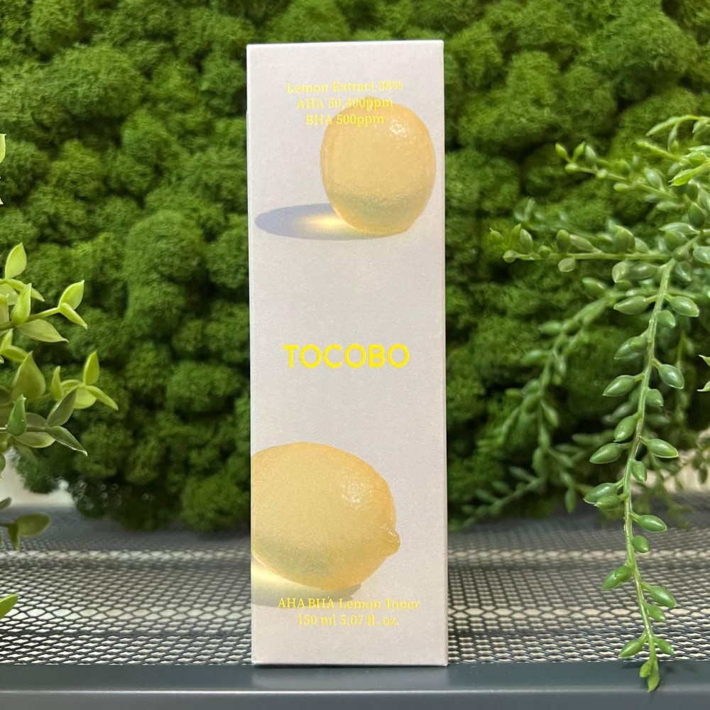 Тонер отшелушивающий с экстрактом лимона и кислотами Tocobo AHA BHA Lemon Toner 150 ml Тонер отшелушивающий с экстрактом лимона и кислотами Tocobo AHA BHA Lemon Toner 150 ml