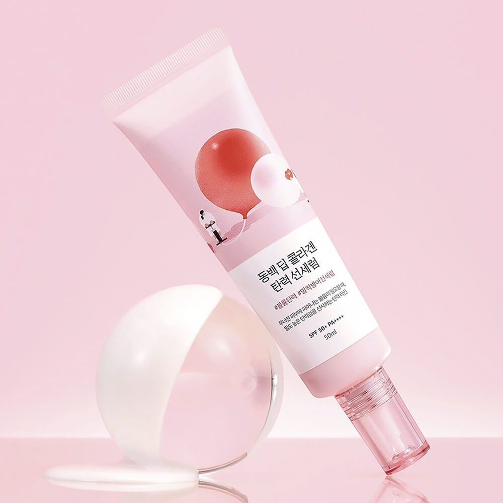 Солнцезащитная сыворотка с коллагеном Round Lab Camellia Deep Collagen Firming Sun Serum SPF50+ PA++++ Солнцезащитная сыворотка с коллагеном Round Lab Camellia Deep Collagen Firming Sun Serum SPF50+ PA++++