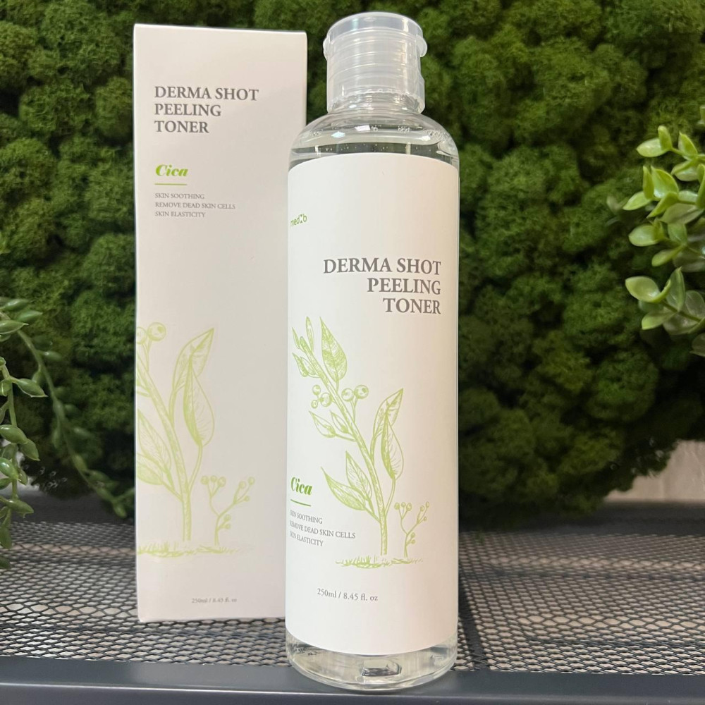 Пилинг тонер с экстрактом центеллы Med B Cosmetic Derma Shot Peeling Toner Cica, 250мл Пилинг тонер с экстрактом центеллы Med B Cosmetic Derma Shot Peeling Toner Cica, 250мл