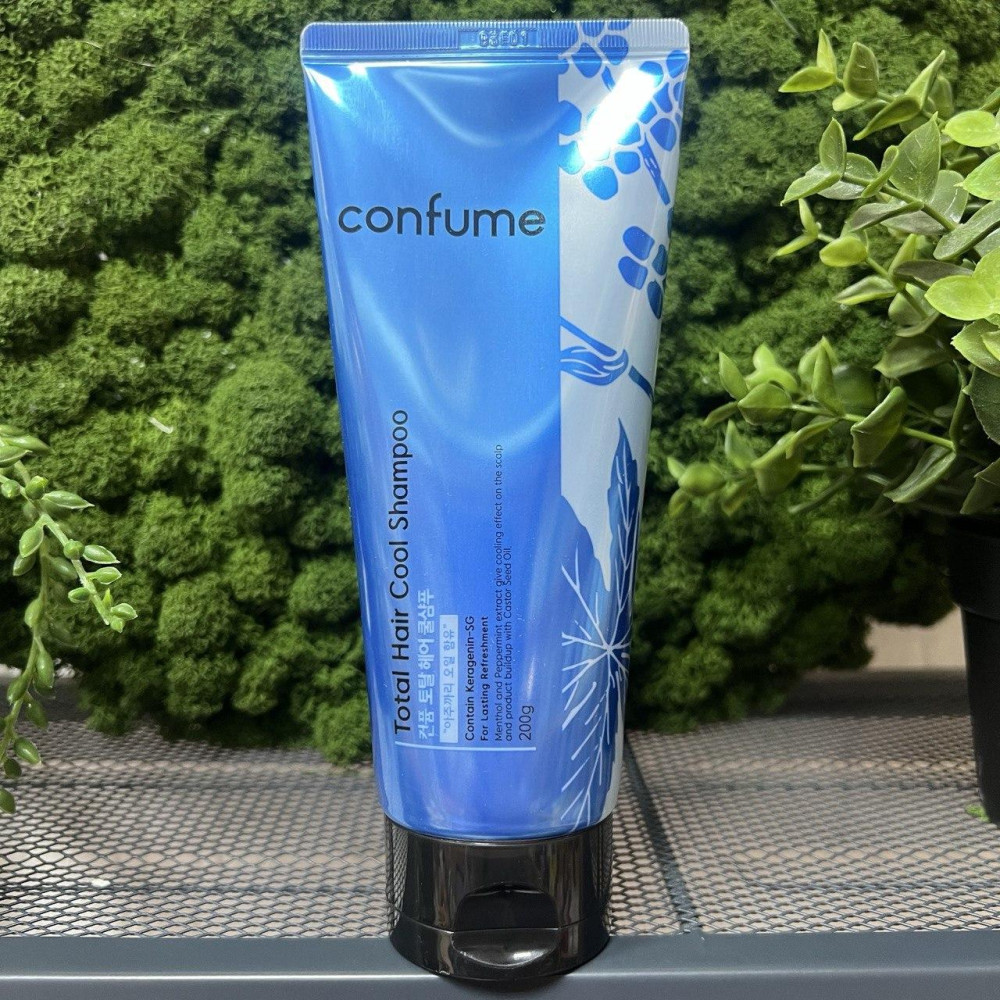 Освежающий шампунь для волос с экстрактом мяты CONFUME Total Hair Cool Shampoo, 200мл