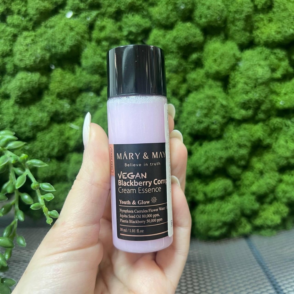 Кремовая эссенция мини с ежевичным комплексом Mary&May Vegan Blackberry Complex Cream Essence 30мл