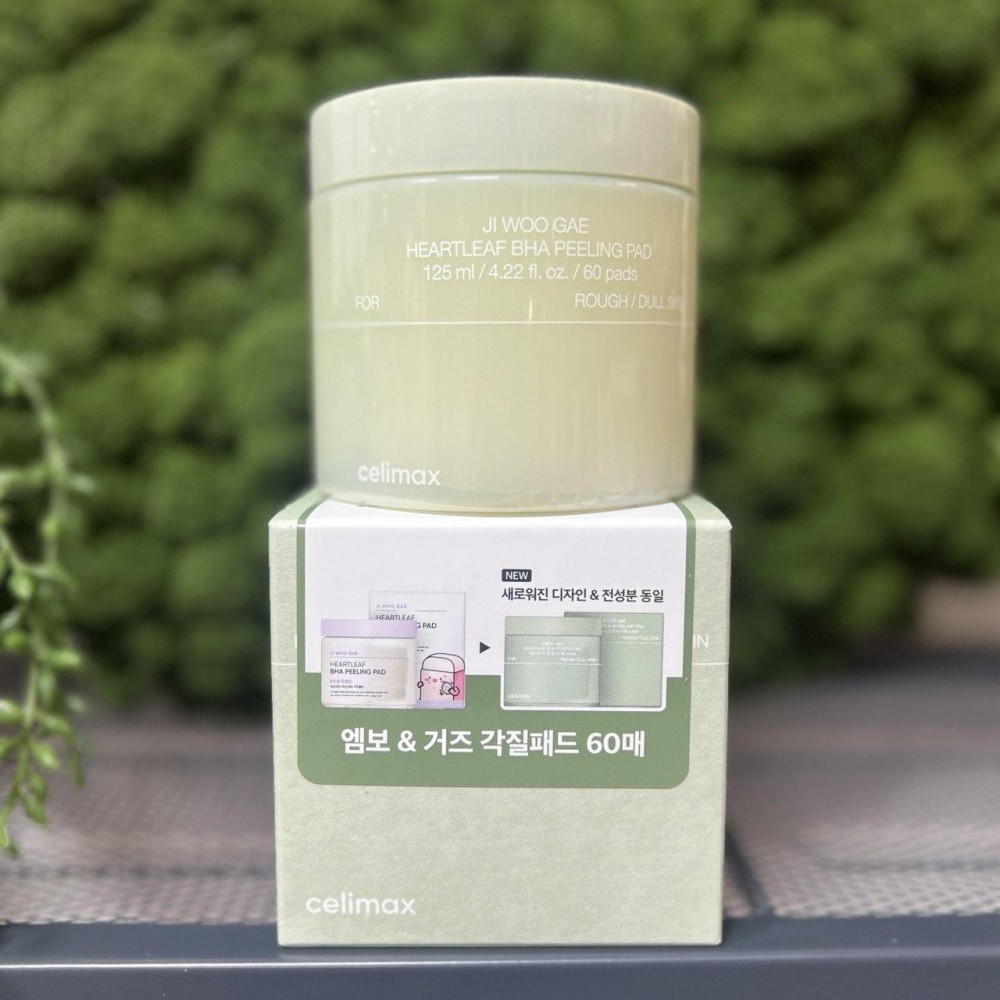 Пилинг-пэды с BHA-кислотой Celimax Ji Woo Gae Heartleaf BHA Peelind Pad 60шт Пилинг-пэды с BHA-кислотой Celimax Ji Woo Gae Heartleaf BHA Peelind Pad 60шт