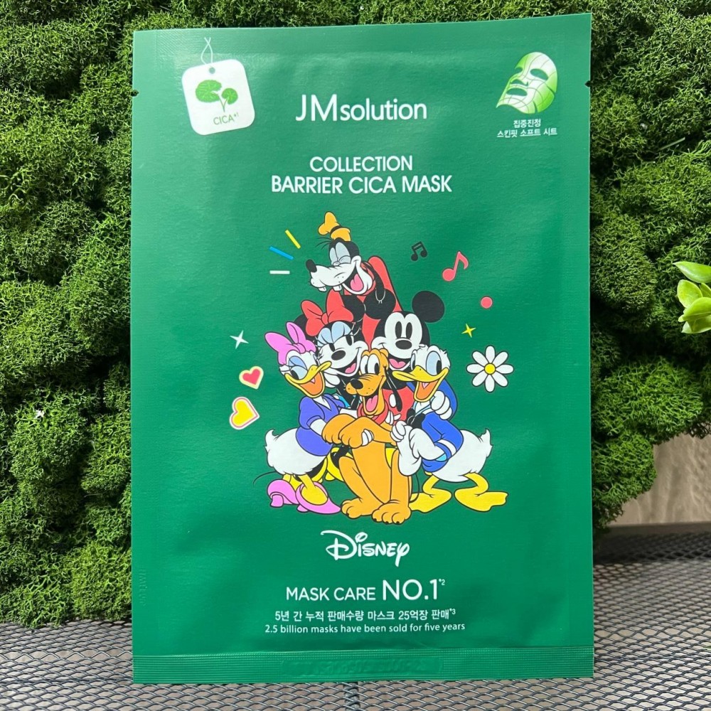 Тканевая маска с экстрактом центеллы JM SOLUTION Disney Barrier Cica Mask
