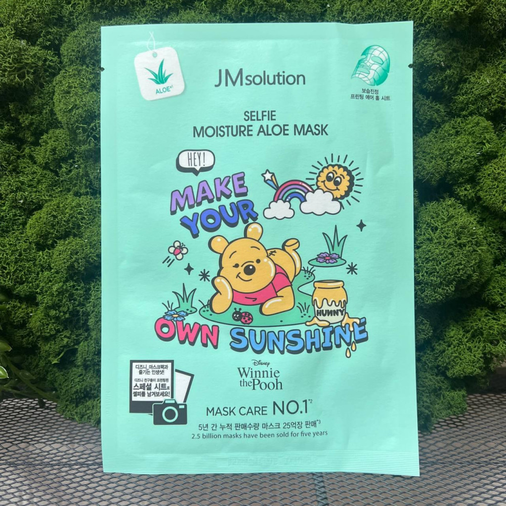Тканевая маска с экстрактом алоэ JM SOLUTION Disney Selfie Moisture Aloe Mask Тканевая маска с экстрактом алоэ JM SOLUTION Disney Selfie Moisture Aloe Mask